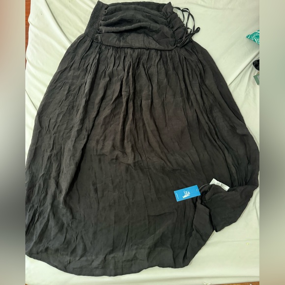 Women's Black Cover-Up Maxi Skirt - Cupshe - Picture 3 of 5